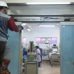Sửa chữa cửa tự động bệnh viện Việt Đức
